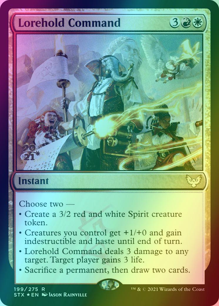 Lorehold Command [Prerelease] [199s] [Strixhaven: School of Mages Promos] [Foil]