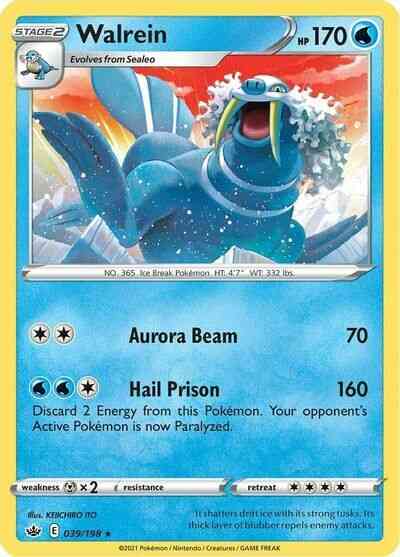 Walrein - 039/198 - Rare [swsh6-039] [Reverse Holo]