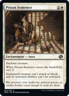 Prison Sentence [21] [The Brothers' War] [Non-Foil]