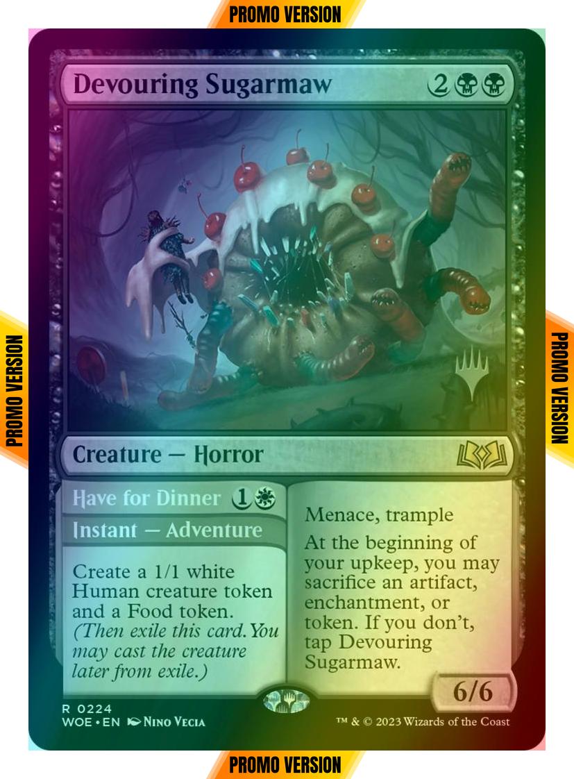 Devouring Sugarmaw // Have for Dinner [224p] [Promo Pack] [Wilds of Eldraine: Promos] [Foil]