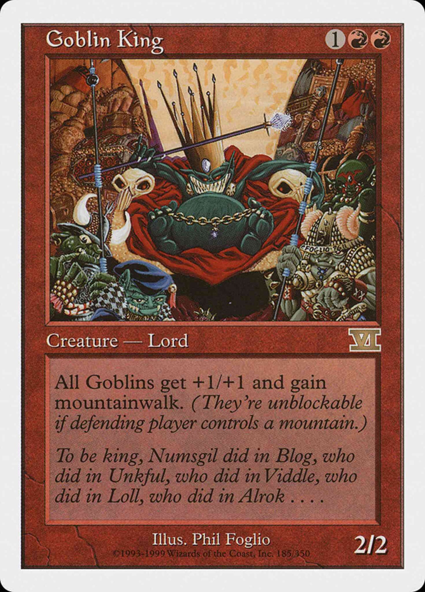 Goblin King [185] [Classic Sixth Edition] [Non-Foil]