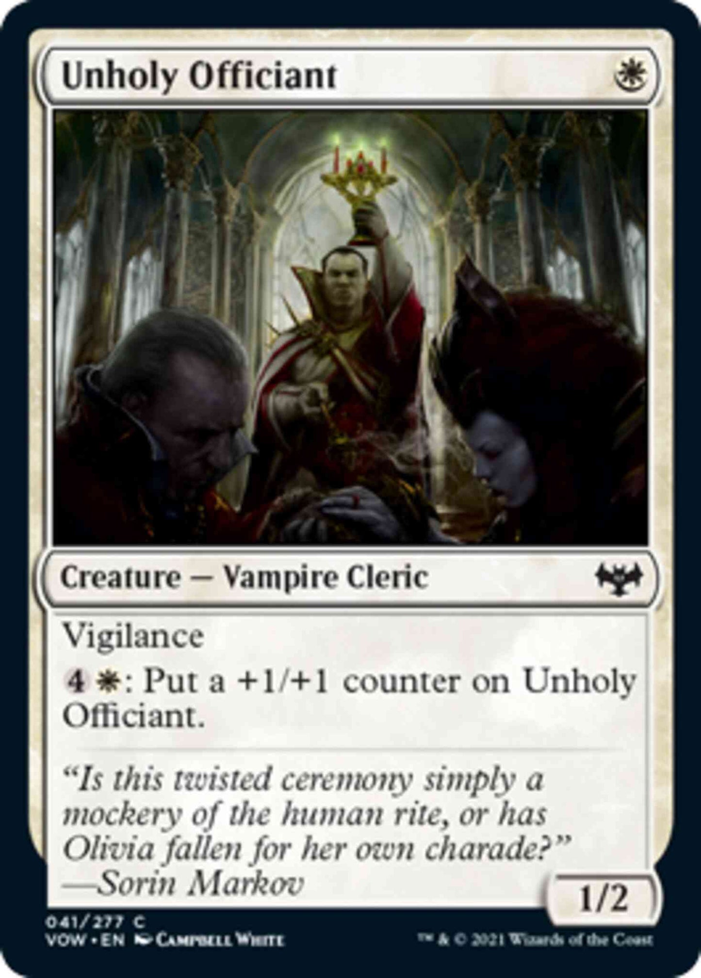 Unholy Officiant [41] [Innistrad: Crimson Vow] [Non-Foil]