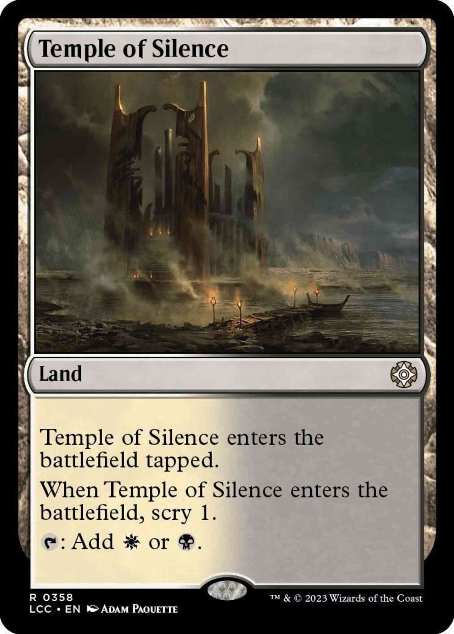 Temple of Silence [358] [The Lost Caverns of Ixalan: Commander] [Non-Foil]