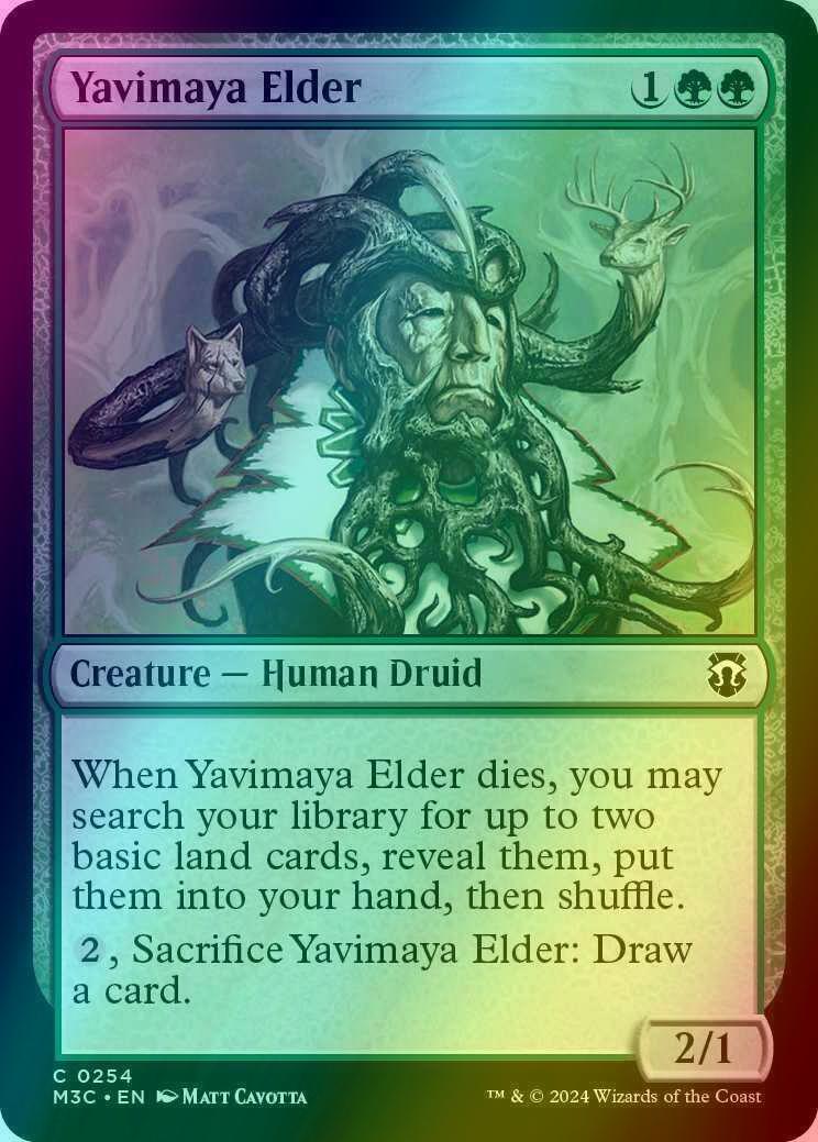 Yavimaya Elder [254] [Modern Horizons 3: Commander] [Ripple Foil]