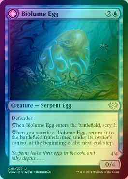 Biolume Egg // Biolume Serpent [49] [Innistrad: Crimson Vow] [Foil]