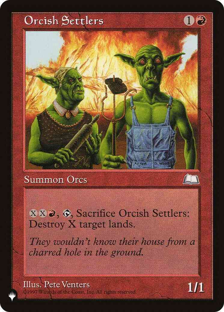 Orcish Settlers [WTH-112] [The List] [Non-Foil]