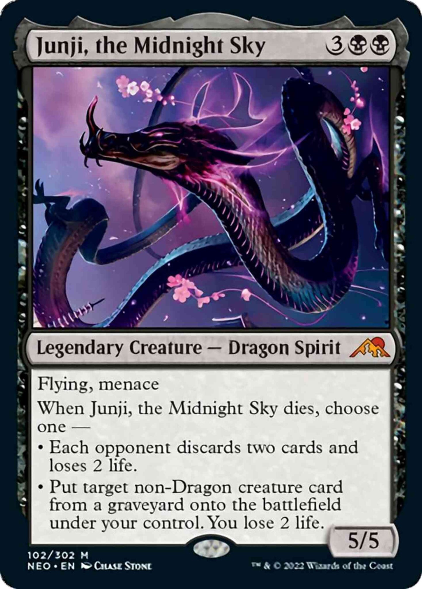 Junji, the Midnight Sky [102] [Kamigawa: Neon Dynasty] [Non-Foil]