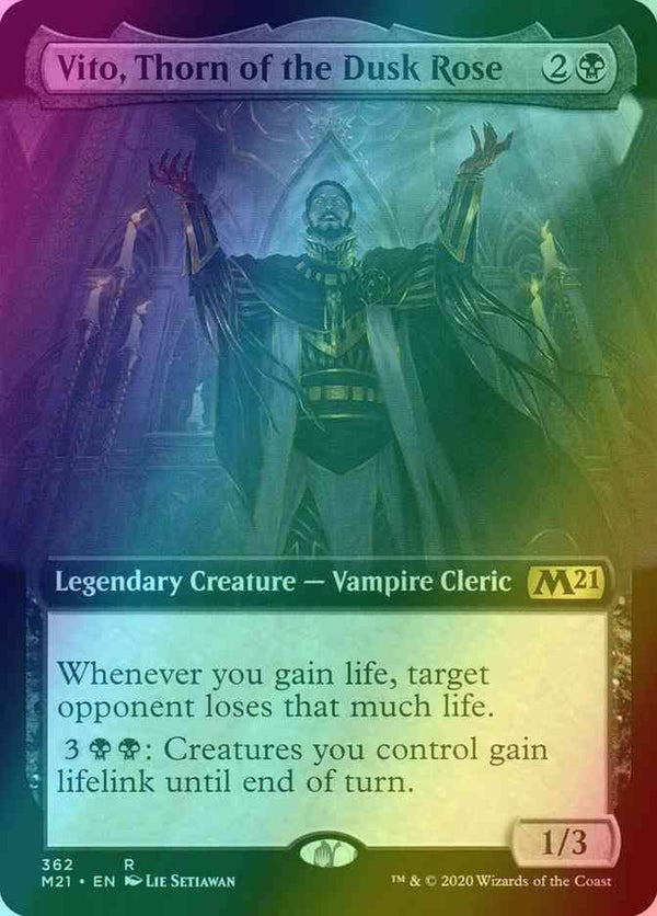 Vito, Thorn of the Dusk Rose [362] [Extended Art] [Core Set 2021] [Foil]