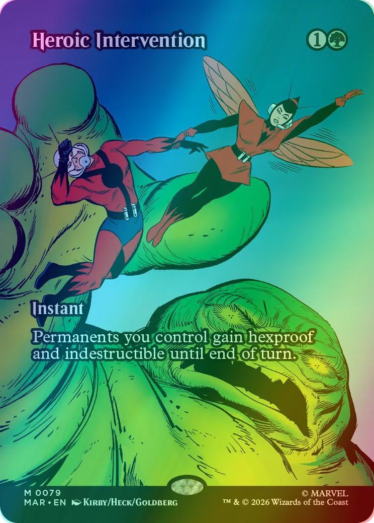 Heroic Intervention [79] [Borderless] [Source Material] [Marvel Universe] [Foil]