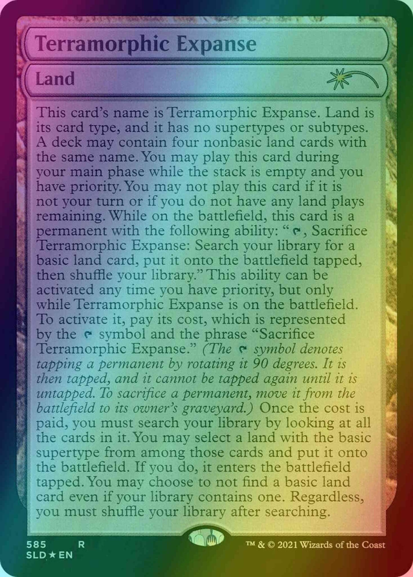 Terramorphic Expanse [0585] [Full Text] [Secret Lair Drop] [Foil]