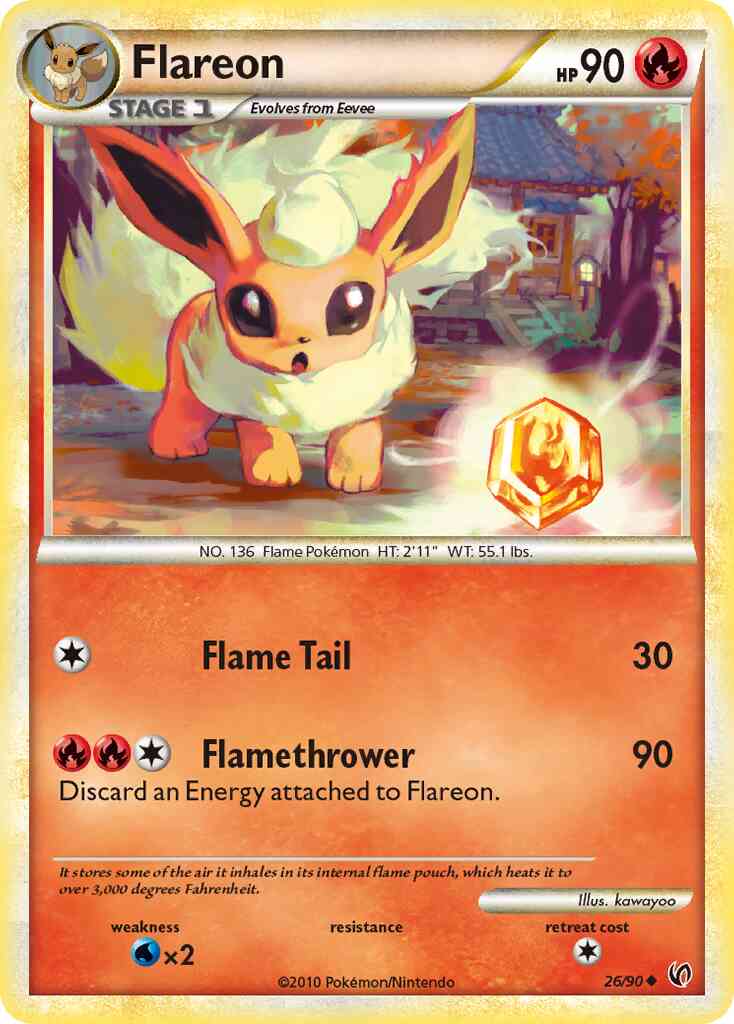 Flareon - 26/90 - Uncommon [hgss3-26] [Reverse Holo]