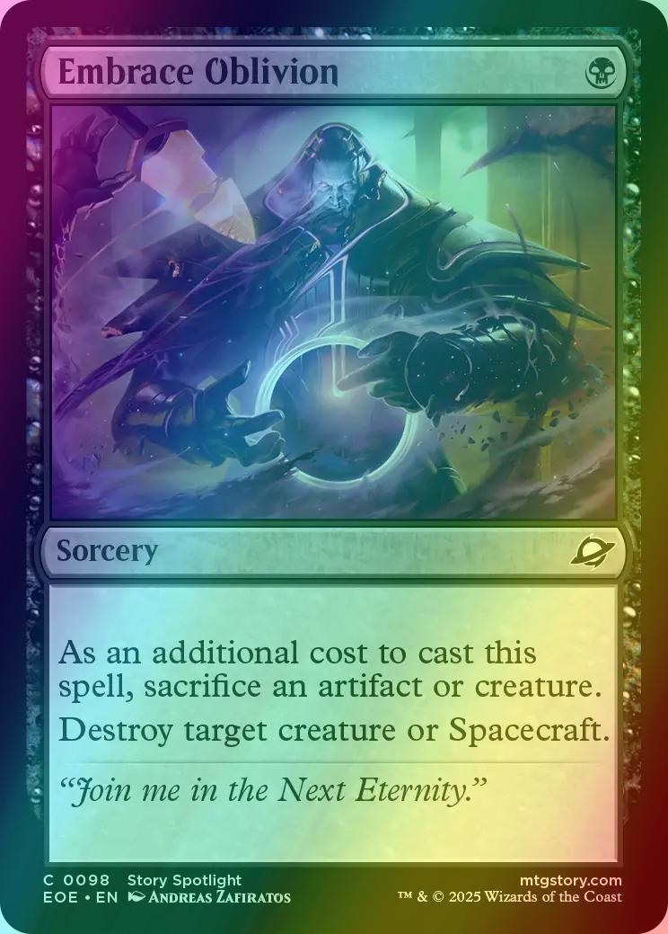 Embrace Oblivion [98] [Edge of Eternities] [Foil]