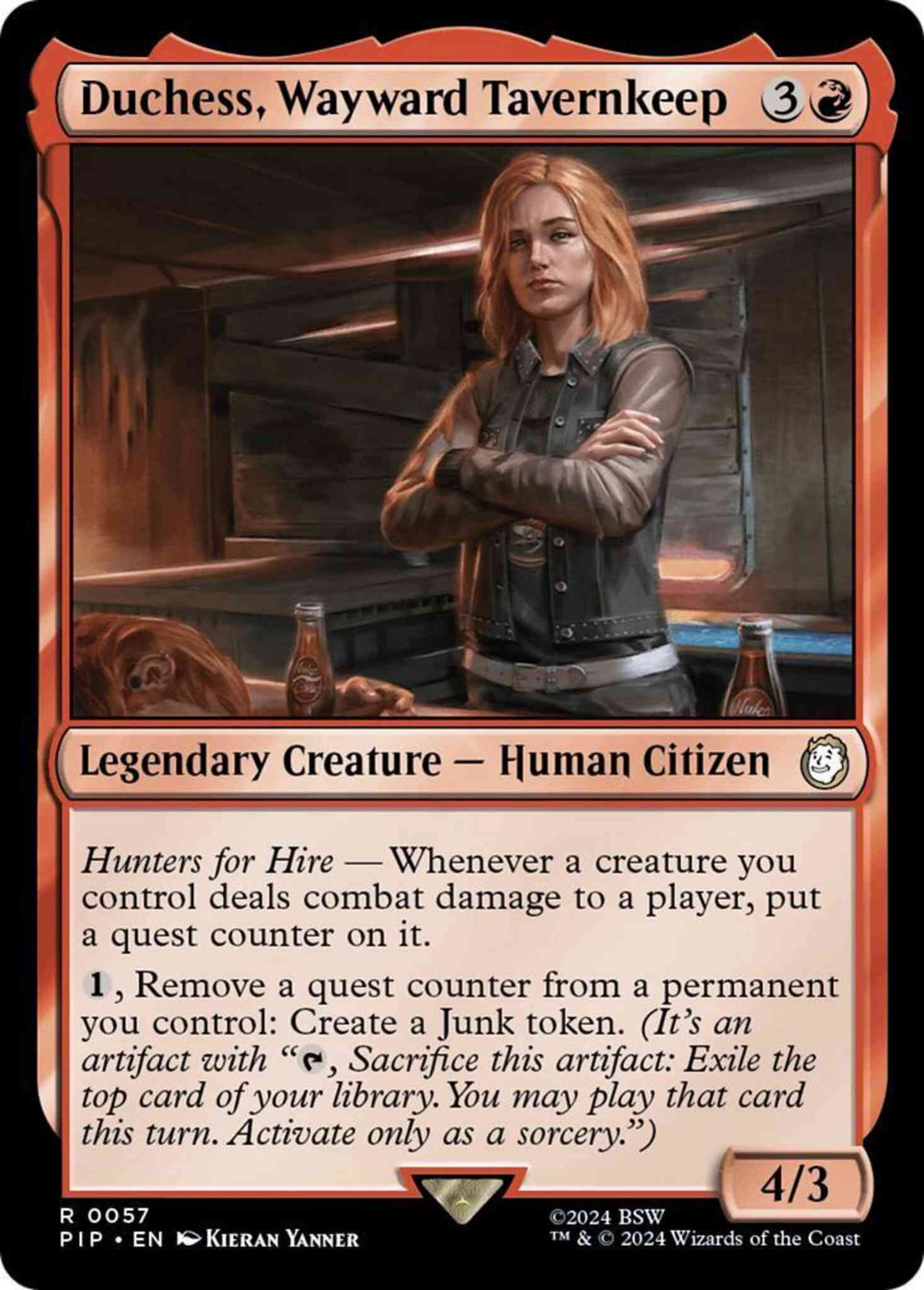 Duchess, Wayward Tavernkeep [57] [Fallout] [Non-Foil]