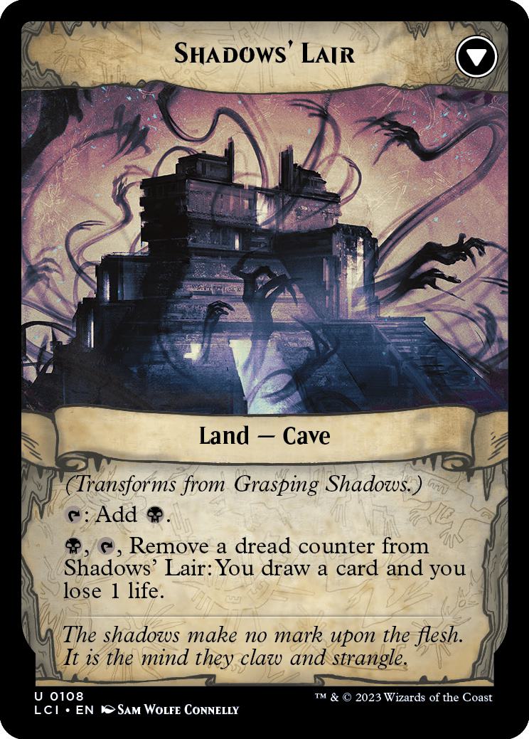 Grasping Shadows // Shadow's Lair [108] [The Lost Caverns of Ixalan] [Non-Foil]