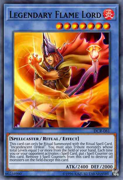 Legendary Flame Lord - DR1-EN243 - Rare - Unlimited