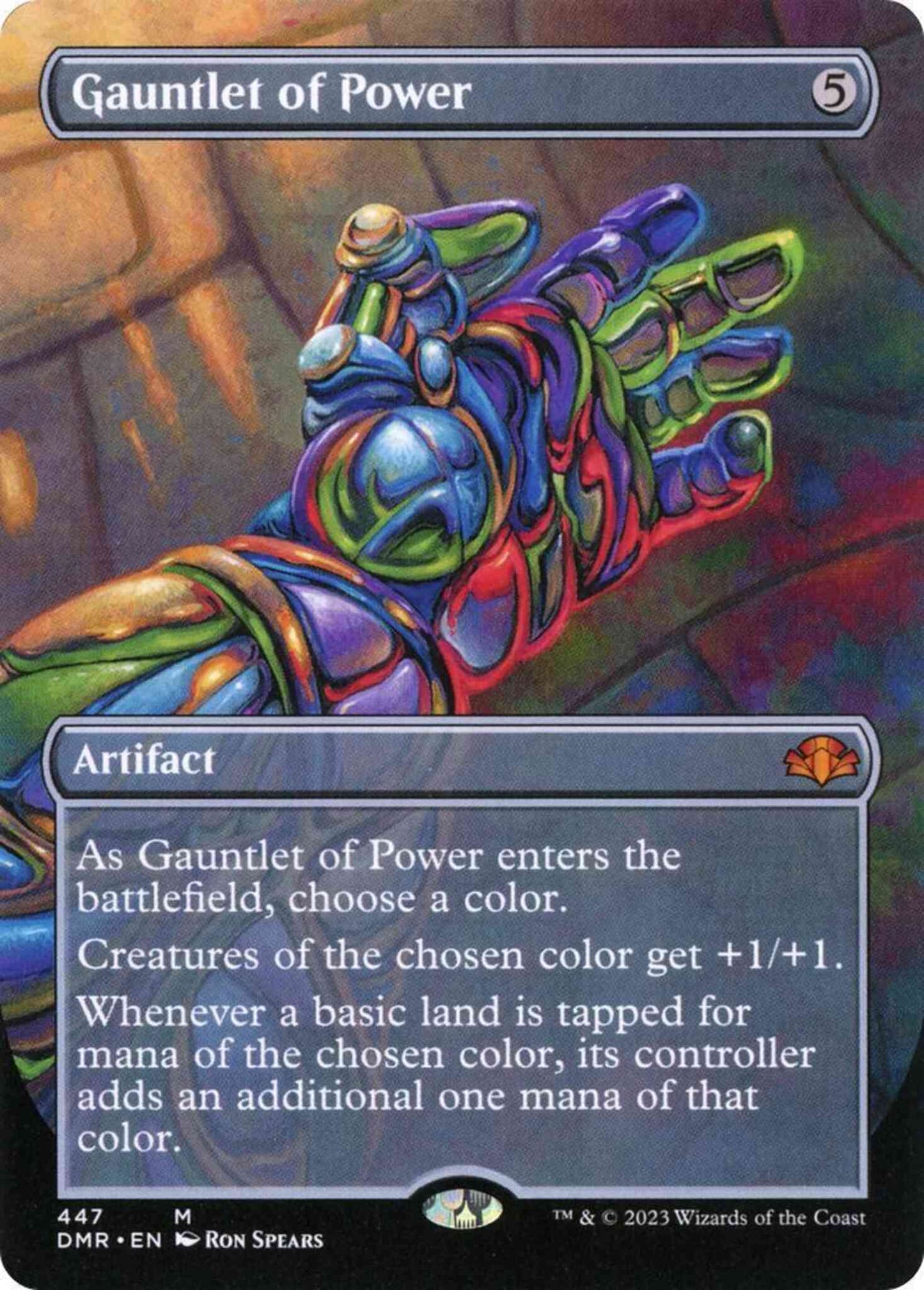 Gauntlet of Power [447] [Borderless] [Dominaria Remastered] [Non-Foil]
