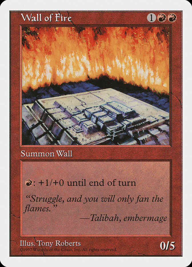 Wall of Fire [273] [Fifth Edition] [Non-Foil]