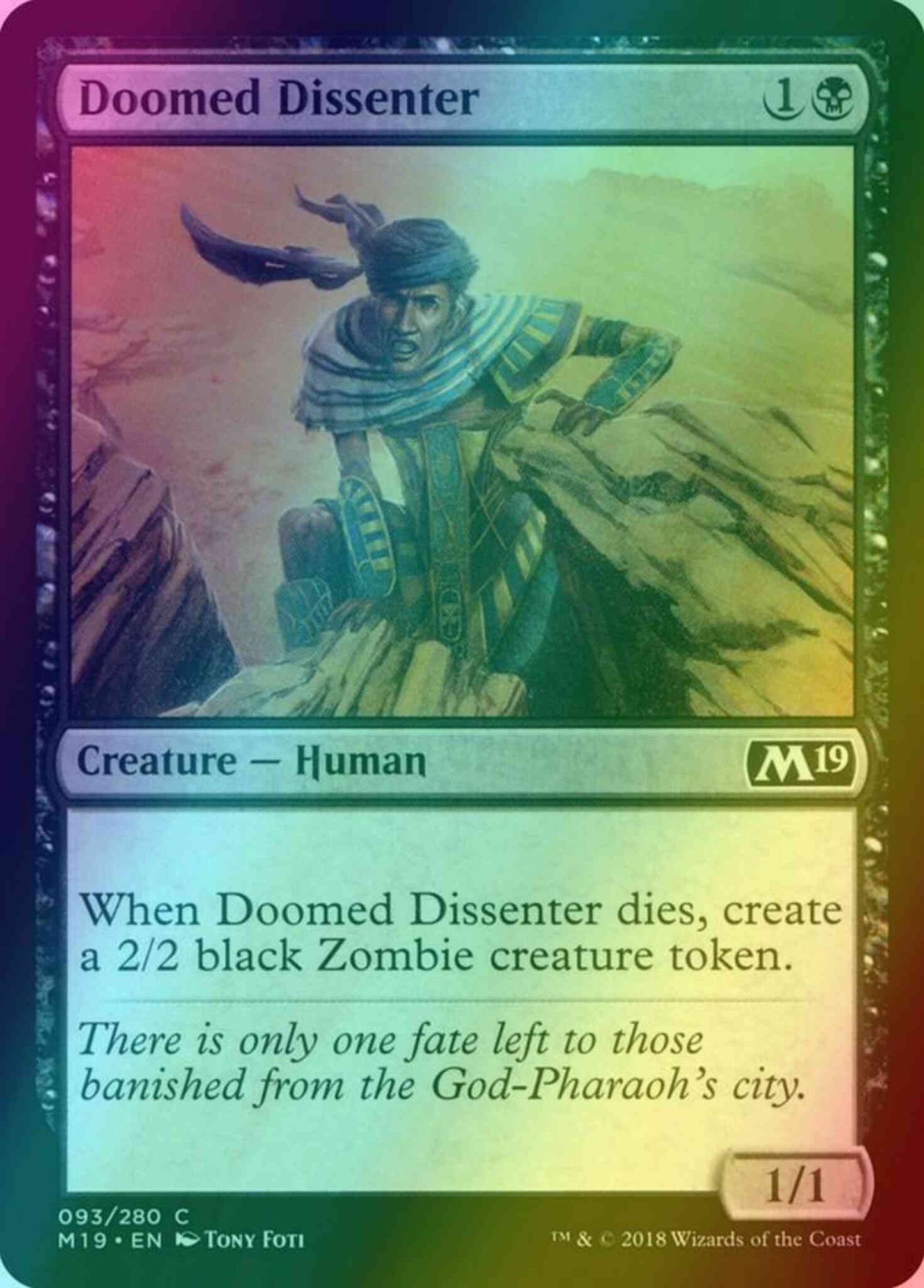 Doomed Dissenter [93] [Core Set 2019] [Foil]