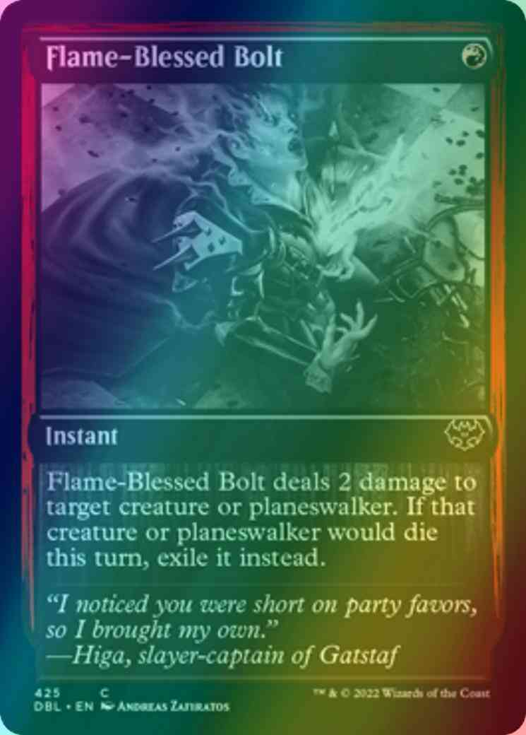 Flame-Blessed Bolt [425] [Innistrad: Double Feature] [Foil]