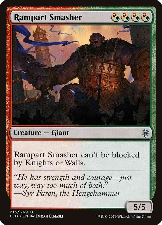 Rampart Smasher [213] [Throne of Eldraine] [Non-Foil]