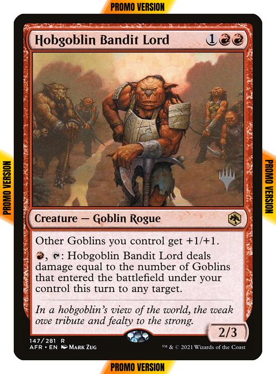 Hobgoblin Bandit Lord [Promo Pack] [147p] [Adventures in the Forgotten Realms Promos] [Non-Foil]