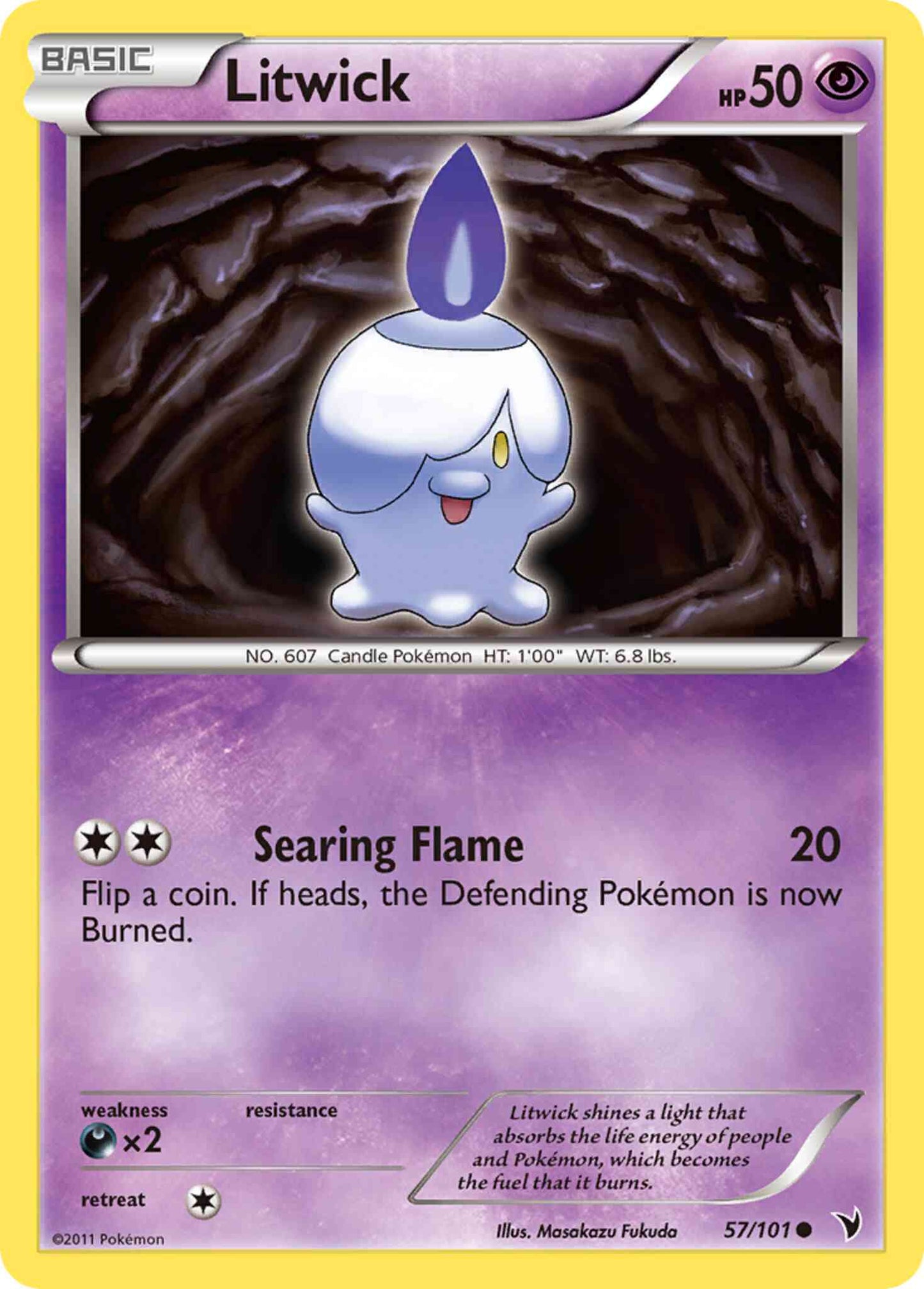Litwick - 57/101 - Common [bw3-57] [Reverse Holo]