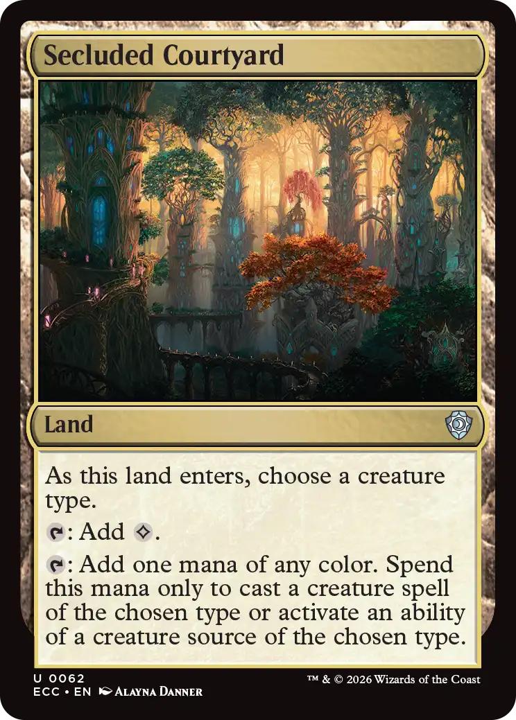 Secluded Courtyard [62] [Lorwyn Eclipsed: Commander] [Non-Foil]