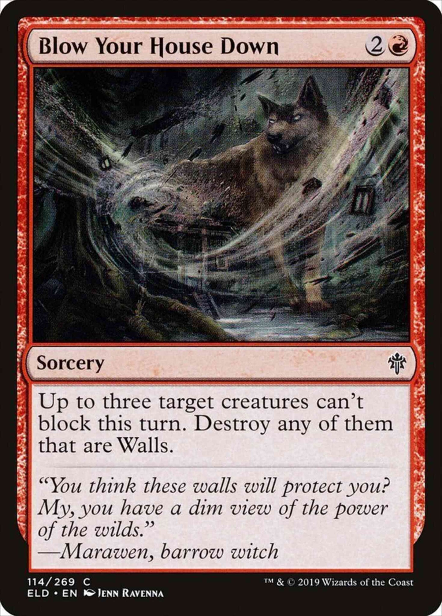 Blow Your House Down [114] [Throne of Eldraine] [Non-Foil]