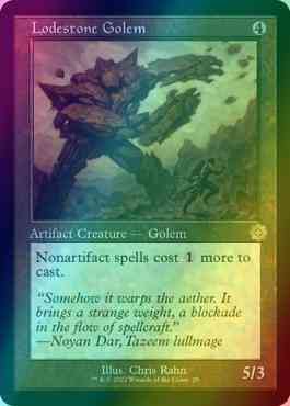 Lodestone Golem [29] [Retro Frame] [The Brothers' War Retro Artifacts] [Foil]