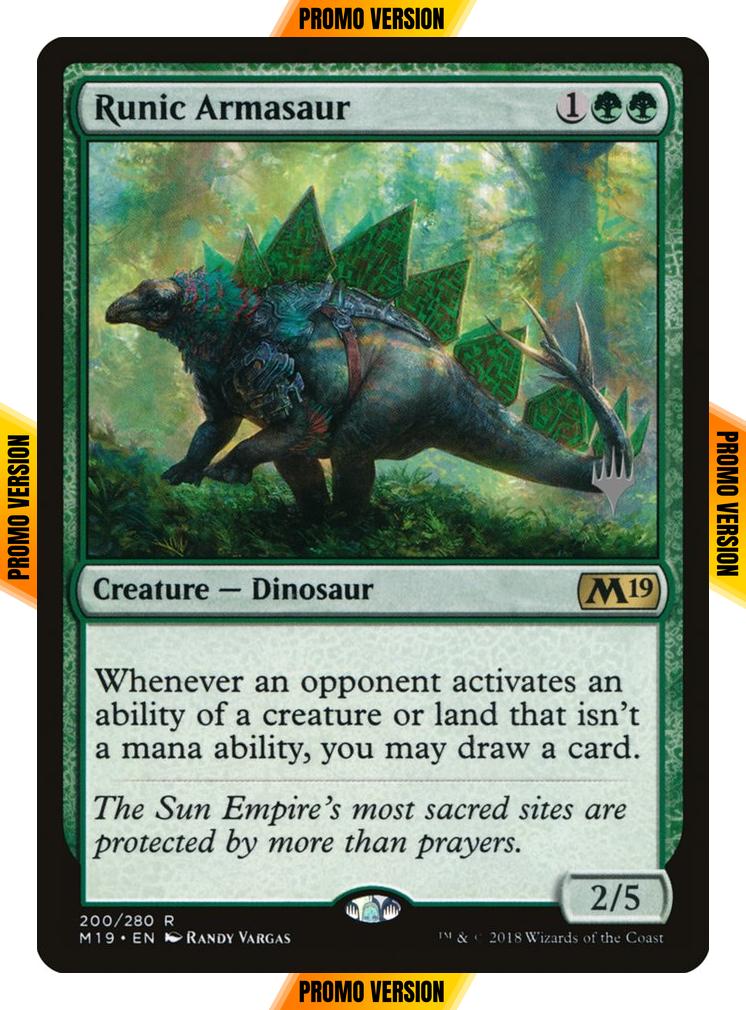 Runic Armasaur [Promo Pack] [200p] [Core Set 2019 Promos] [Non-Foil]