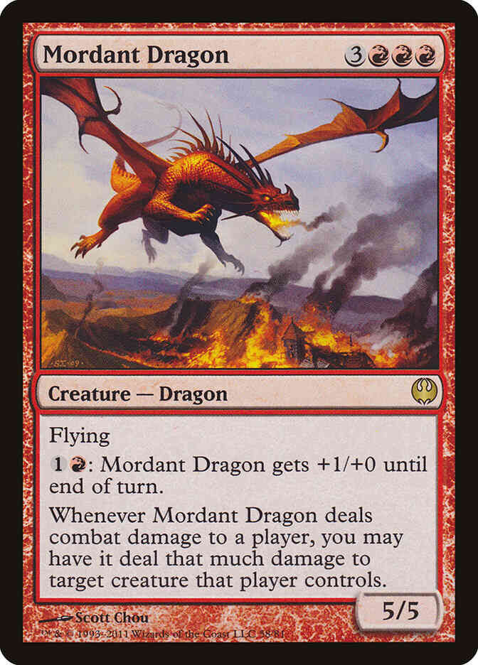 Mordant Dragon [58] [Duel Decks: Knights vs. Dragons] [Non-Foil]