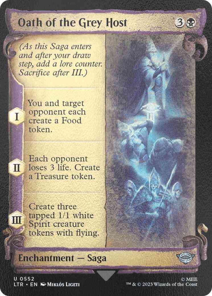 Oath of the Grey Host [552] [Scrolls Showcase] [The Lord of the Rings: Tales of Middle-earth] [Silver Foil]
