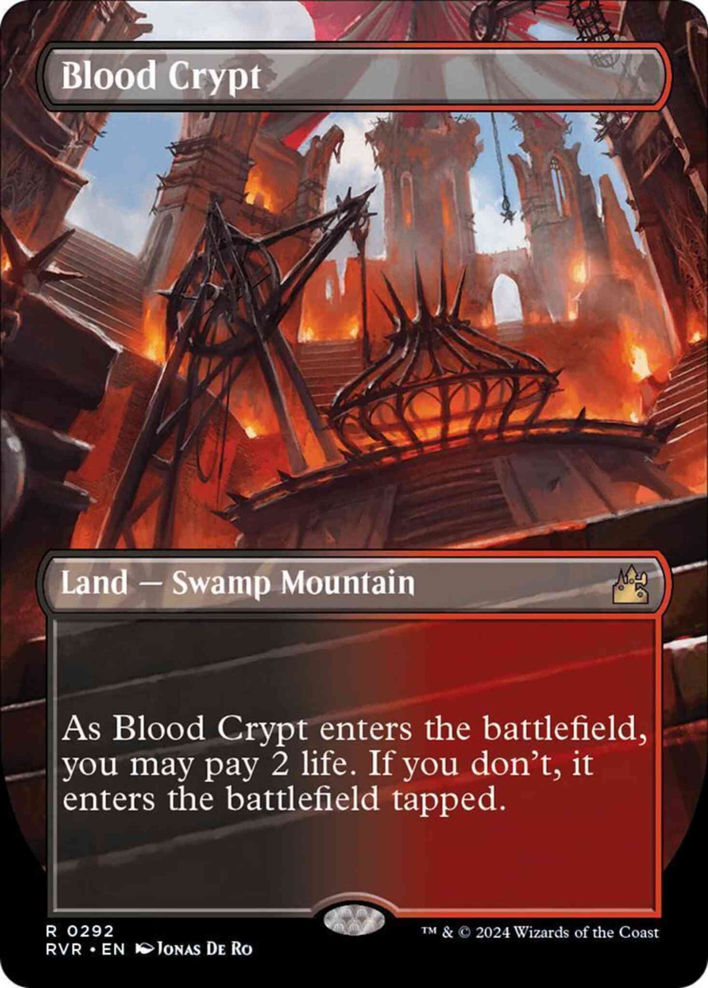 Blood Crypt [292] [Borderless] [Ravnica Remastered] [Non-Foil]