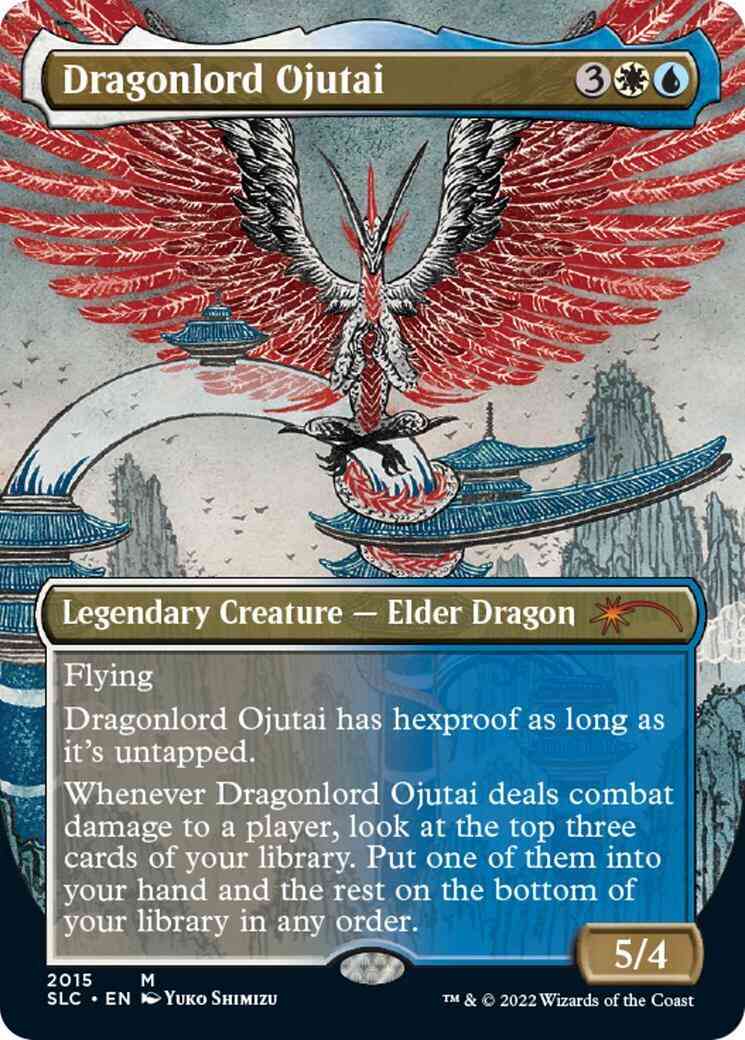 Dragonlord Ojutai [2015] [Borderless] [30th Anniversary] [Secret Lair Countdown] [Non-Foil]