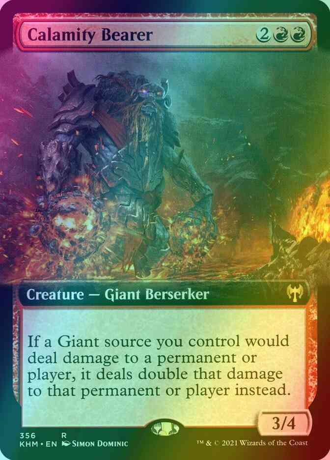 Calamity Bearer [356] [Extended Art] [Kaldheim] [Foil]