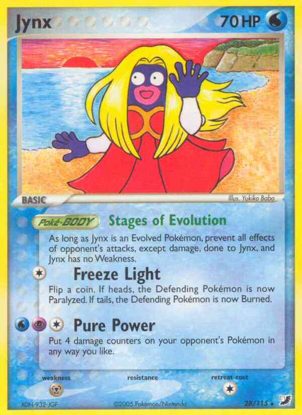 Jynx - 28/115 - Rare [ex10-28] [Non-Holo]