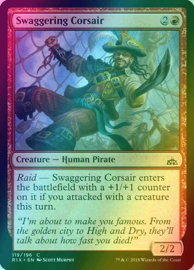Swaggering Corsair [119] [Rivals of Ixalan] [Foil]