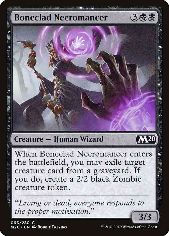 Boneclad Necromancer [93] [Core Set 2020] [Non-Foil]