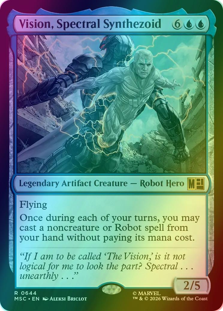 Vision, Spectral Synthezoid [644] [Jumpstart] [Marvel Super Heroes: Commander] [Foil]