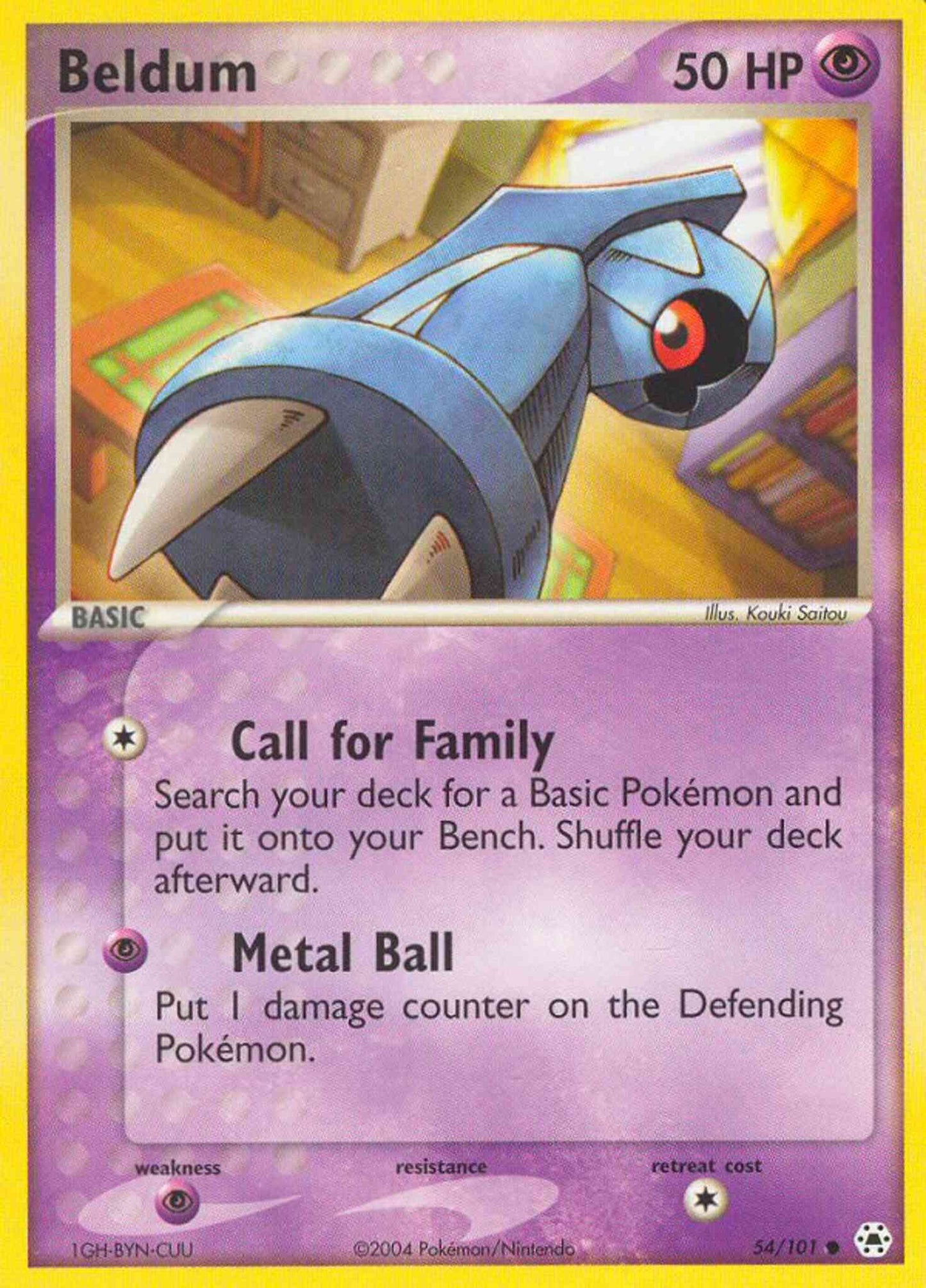 Beldum - 54/101 - Common [ex5-54] [Reverse Holo]