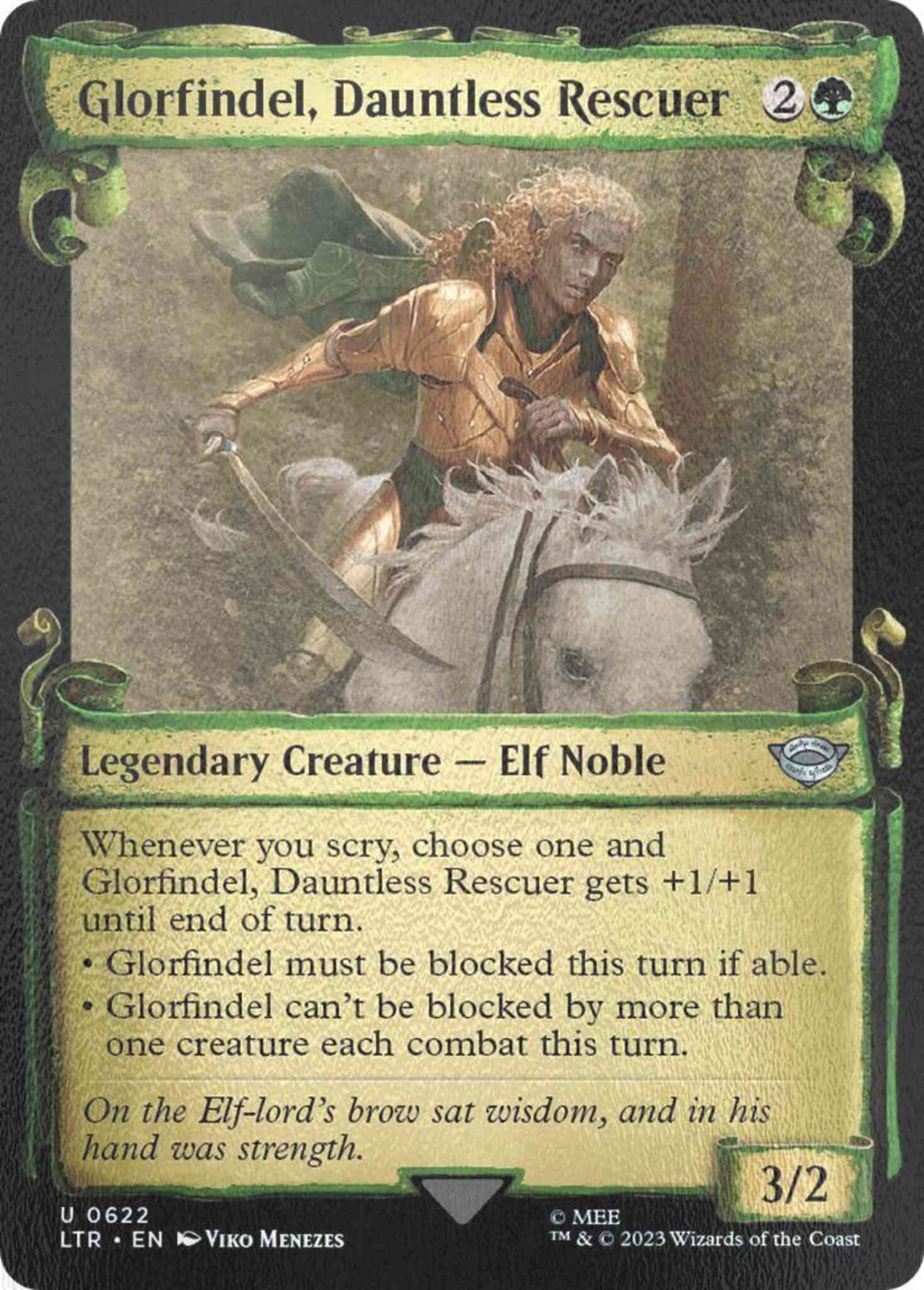 Glorfindel, Dauntless Rescuer [622] [Scrolls Showcase] [The Lord of the Rings: Tales of Middle-earth] [Silver Foil]