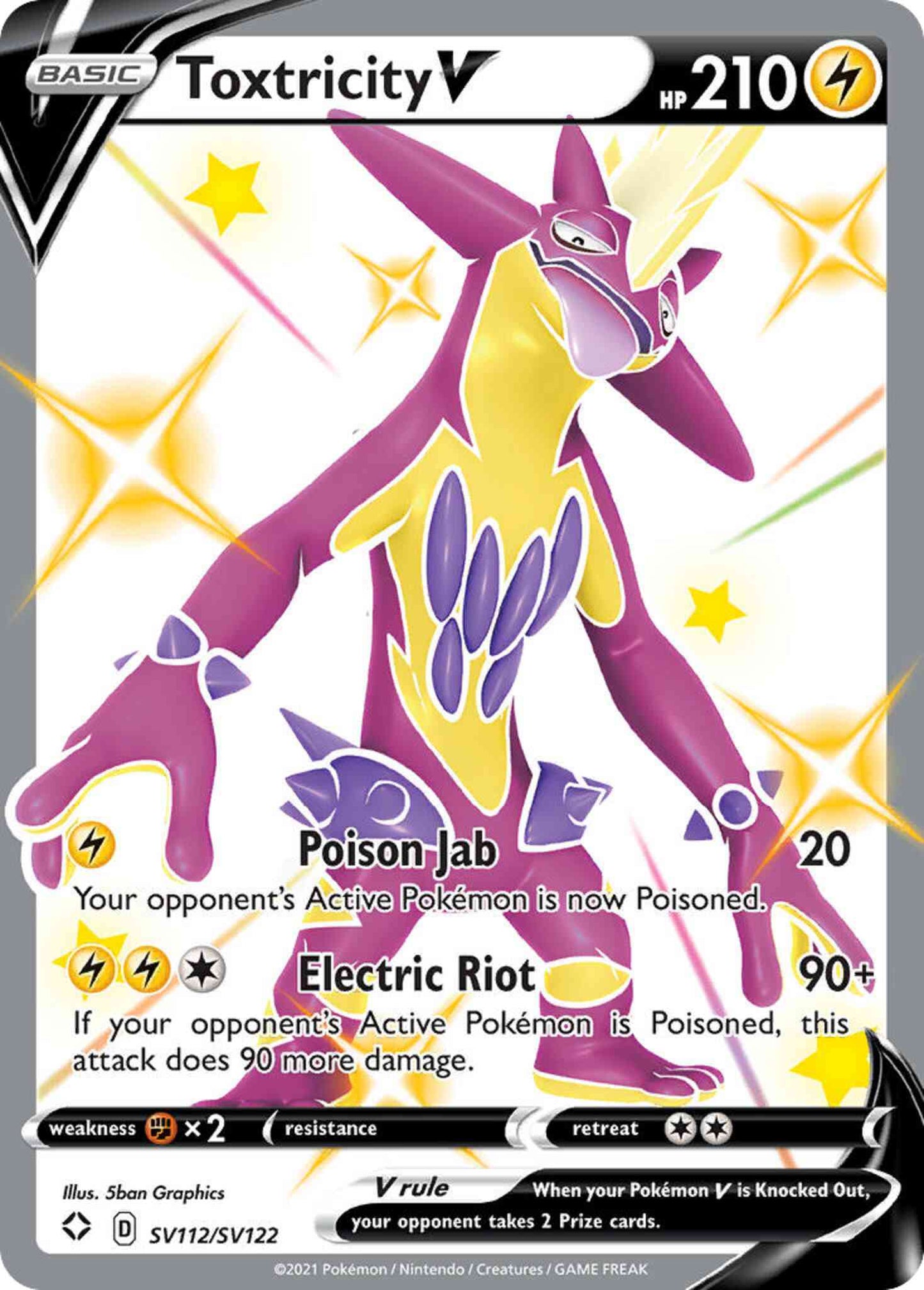 Toxtricity V - SV112/SV122 - Rare Holo V [swsh45sv-SV112] [Ultra]