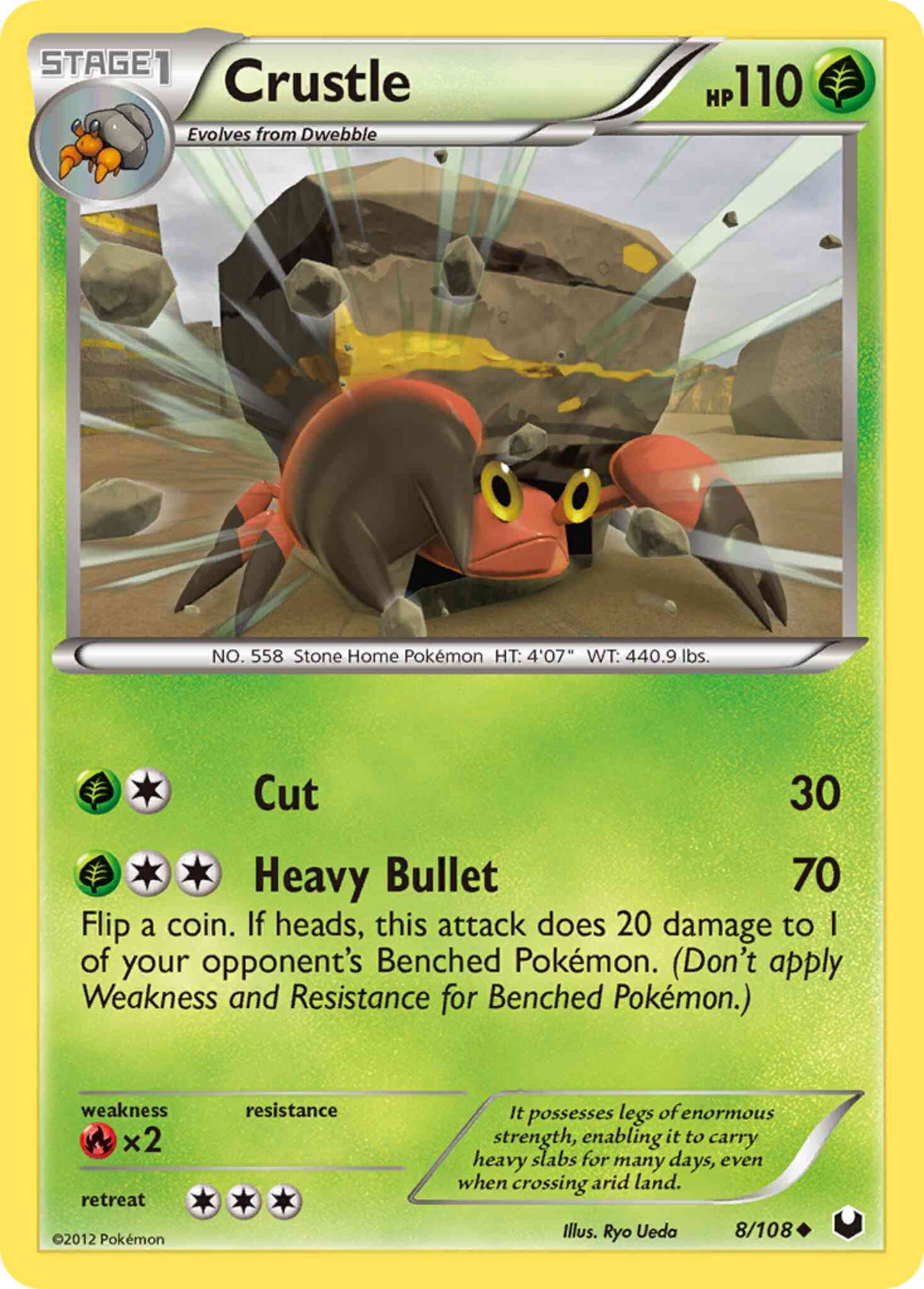 Crustle - 8/108 - Uncommon [bw5-8] [Non-Holo]