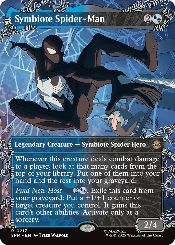 Symbiote Spider-Man [217] [Borderless] [Web-Slinger] [Marvel's Spider-Man] [Non-Foil]