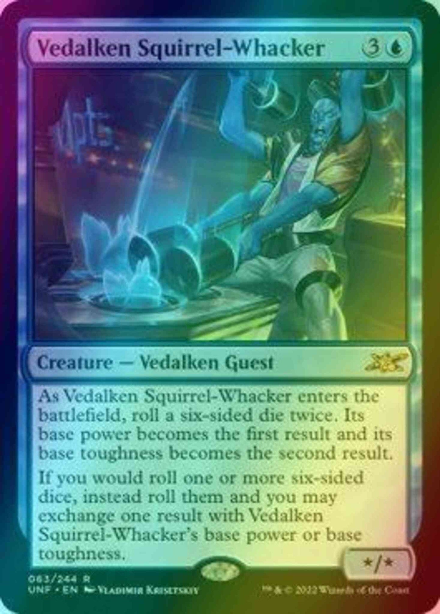 Vedalken Squirrel-Whacker [63] [Unfinity] [Foil]
