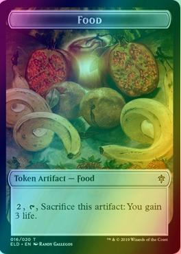 Bear Token (08) // Food Token (16) [Throne of Eldraine Tokens] [Foil]