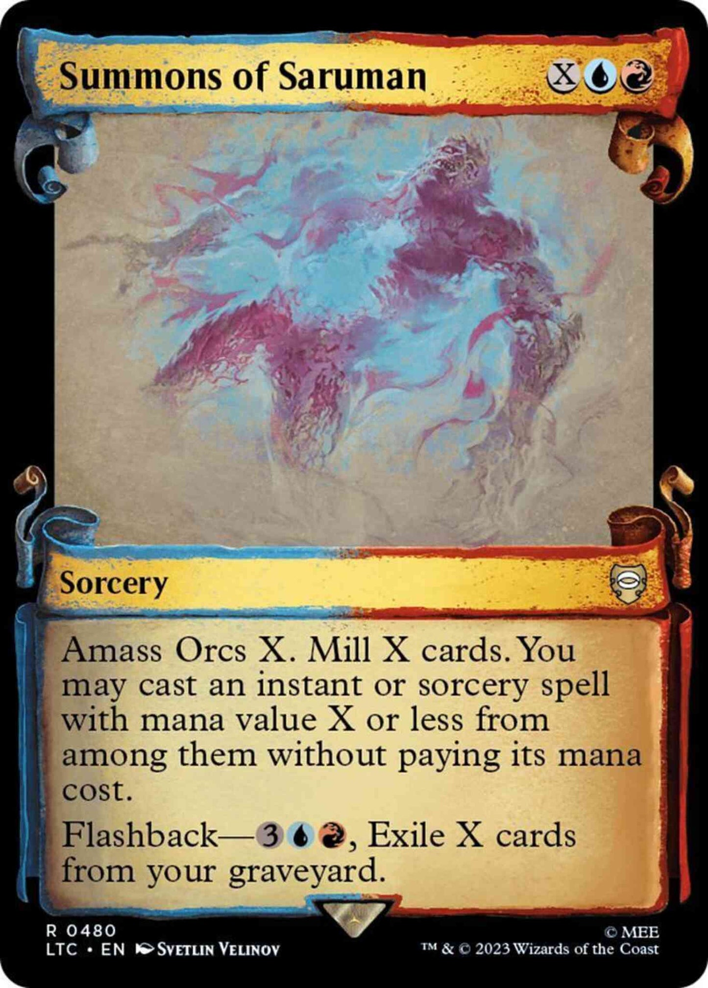 Summons of Saruman [480] [Scrolls Showcase] [The Lord of the Rings: Tales of Middle-earth: Commander] [Non-Foil]
