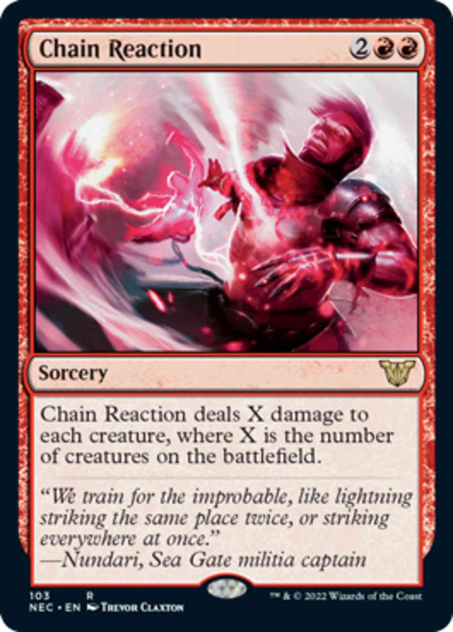 Chain Reaction [103] [Kamigawa: Neon Dynasty: Commander] [Non-Foil]