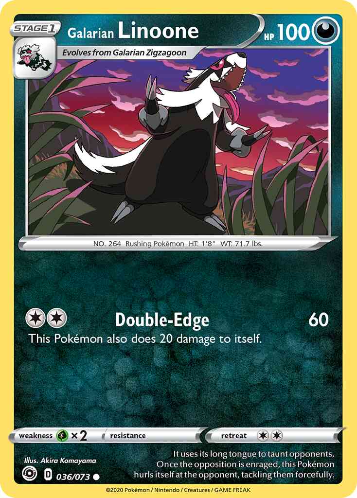 Galarian Linoone - 036/073 - Common [swsh35-036] [Non-Holo]