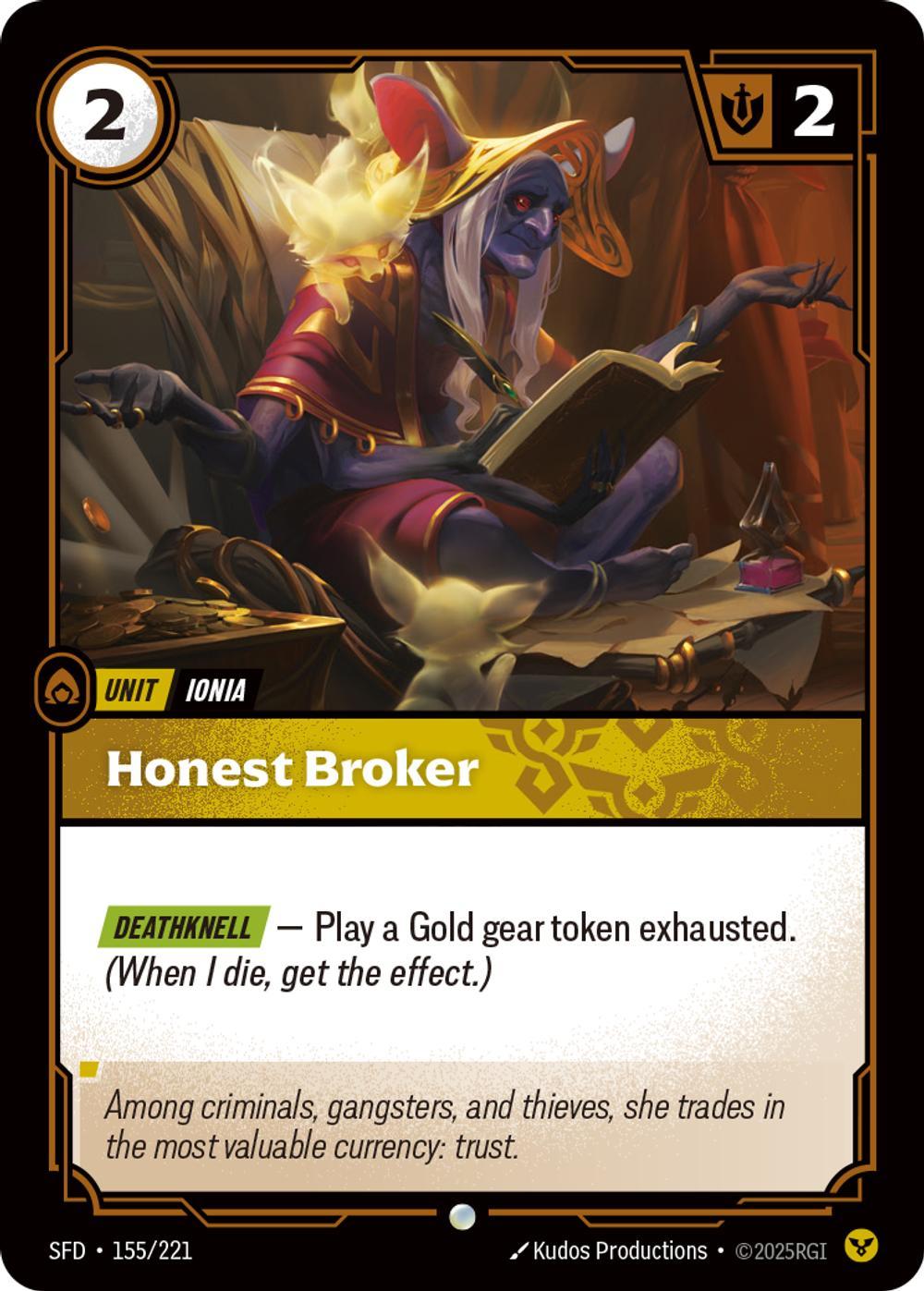 Honest Broker - 155/221 [Spiritforged] [Non-Foil]